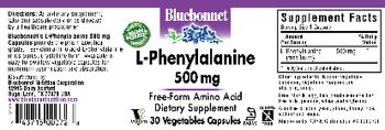 Bluebonnet L-Phenylalanine 500 mg - supplement