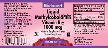 Bluebonnet Liquid CellularActive Methylcobalamin Vitamin B12 1000 mcg Natural Raspberry Flavor - supplement