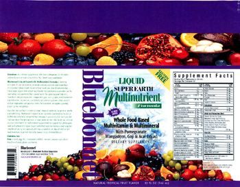 Bluebonnet Liquid Super Earth Multinutrient Formula Natural Tropical Fruit Flavor - supplement