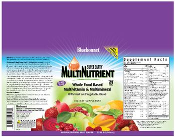 Bluebonnet Liquid Super Earth Multinutrient Formula Natural Tropical Fruit Flavor - supplement
