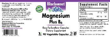 Bluebonnet Magnesium Plus B6 - supplement