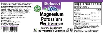 Bluebonnet Magnesium Potassium Plus Bromelain - supplement