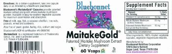 Bluebonnet MaitakeGold - supplement