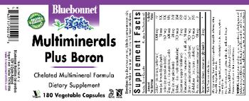 Bluebonnet Multminerals Plus Boron - supplement