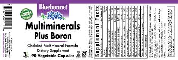 Bluebonnet Multminerals Plus Boron - supplement