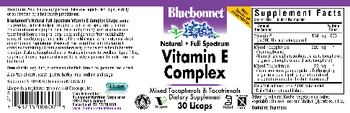 Bluebonnet Natural Full Spectrum Vitamin E Complex - supplement