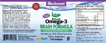 Bluebonnet Natural Omega-3 Brain Formula - supplement