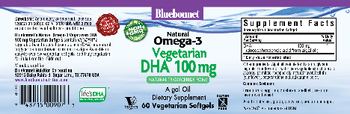 Bluebonnet Natural Omega-3 Vegetarian DHA 100 mg - supplement