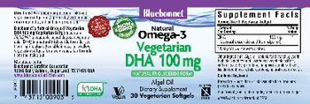 Bluebonnet Natural Omega-3 Vegetarian DHA 100 mg - supplement