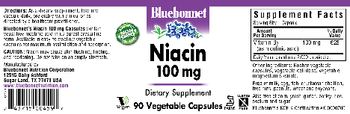 Bluebonnet Niacin 100 mg - supplement