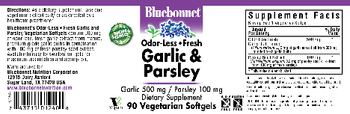 Bluebonnet Odor-Less - Fresh Garlic & Parsley - supplement