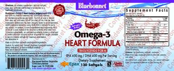 Bluebonnet Omega-3 Heart Formula - supplement