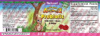 Bluebonnet Rainforest Animalz Probiotic Raspberry Flavor - supplement
