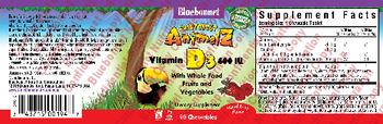 Bluebonnet Rainforest Animalz Vitamin D3 400 IU Mixed Berry Flavor - supplement