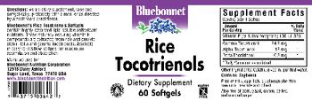 Bluebonnet Rice Tocotrienols - supplement