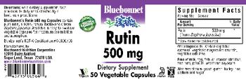 Bluebonnet Rutin 500 mg - supplement