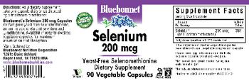 Bluebonnet Selenium 200 mcg - supplement