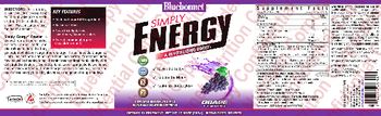Bluebonnet Simple Energy Grape Flavor - supplement