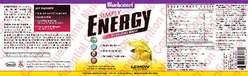 Bluebonnet Simply Energy Lemon Flavor - supplement
