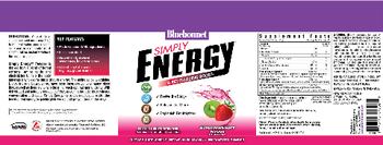 Bluebonnet Simply Energy Strawberry Kiwi Flavor - supplement