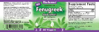 Bluebonnet Standardized Fenugreek Seed Extract - herbal supplement