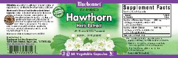 Bluebonnet Standardized Hawthorn Herb Extract - herbal supplement