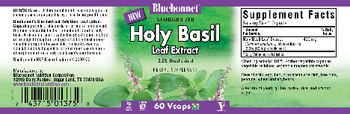 Bluebonnet Standardized Holy Basil Leaf Extract - herbal supplement