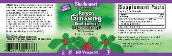 Bluebonnet Standardized Korean Ginseng Root Extract - herbal supplement