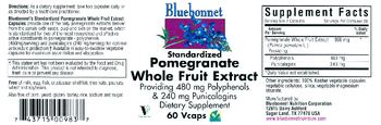 Bluebonnet Standardized Pomegranate Whole Fruit Extract - supplement