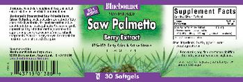 Bluebonnet Standardized Saw Palmetto Berry Extract - herbal supplement