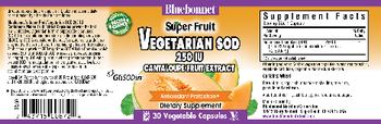 Bluebonnet Super Fruit Vegetarian SOD 250 IU Cantaloupe Fruit Extract - supplement