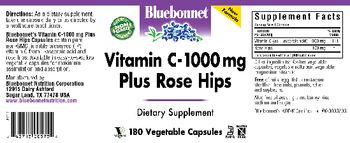 Bluebonnet Vitamin C-1000 mg Plus Rose Hips - supplement