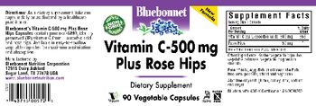 Bluebonnet Vitamin C-500 mg Plus Rose Hips - supplement