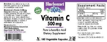 Bluebonnet Vitamin C 500 mg - supplement