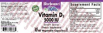 Bluebonnet Vitamin D3 5000 IU - supplement