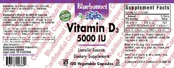 Bluebonnet Vitamin D3 5000 IU - supplement