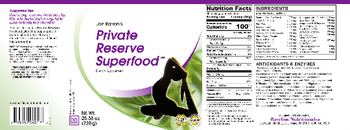 BN Baseline Nutritionals Jon Barron's Private Reserve Superfood - supplement