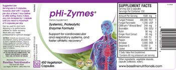BN Baseline Nutritionals pHI-Zymes - supplement