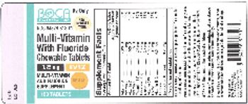 Boca Pharmacal Multi-Vitamin With Fluoride Orange - multivitamin and fluoride supplement