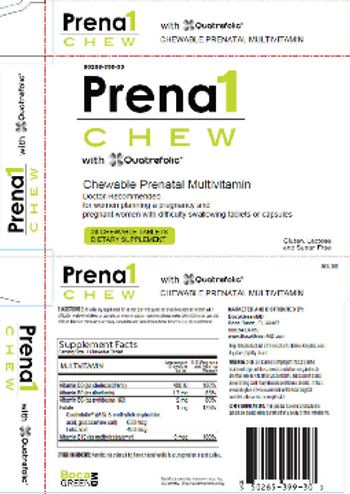 BocaGreenMD Prena1 Chew With Quatrefolic - supplement