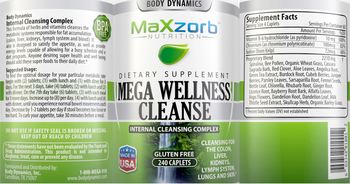Body Dynamics MaxZorb Nutrition Mega Wellness Cleanse - supplement