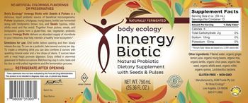 Body Ecology Innergy Biotic - natural probiotic supplement with seeds pulses