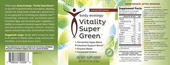 Body Ecology Vitality SuperGreen - supplement