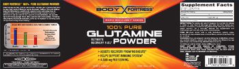 Body Fortress 100% Pure Glutamine Powder 4,500 mg - supplement