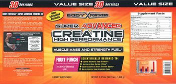 Body Fortress Super Advanced Creatine High Performance Fruit Punch - supplement