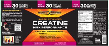Body Fortress Super Advanced Creatine High Performance Fruit Punch - supplement