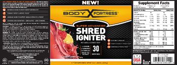 Body Fortress Super Advanced Shred Igniter Raspberry Lemonade - supplement