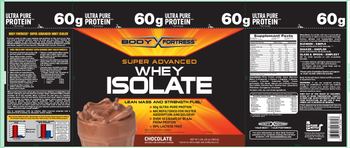 Body Fortress Super Advanced Whey Isolate Chocolate - protein supplement