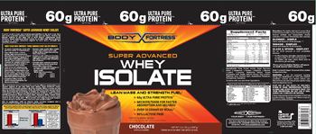 Body Fortress Super Advanced Whey Isolate Chocolate - protein supplement