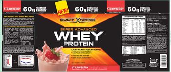 Body Fortress Super Advanced Whey Protein Strawberry - protein supplement